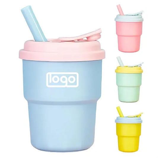 12oz Children's Silicone Straw Cup - BPA-Free & Spill-Proof