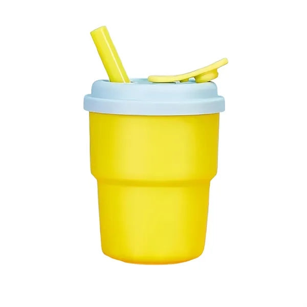 12oz Children's Silicone Straw Cup - BPA-Free & Spill-Proof