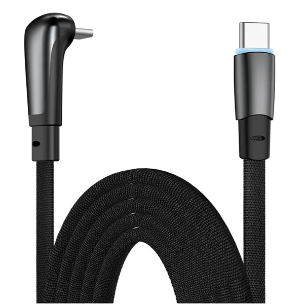 60W Vehicle Elbow Cable - Fast Charging & Data Transfer
