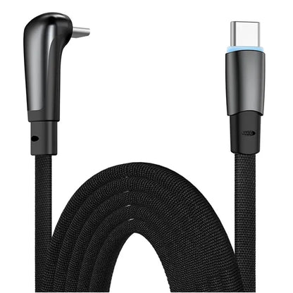 60W Vehicle Elbow Cable - Fast Charging & Data Transfer