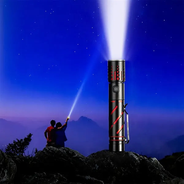 Aluminum Outdoor Laser Flashlight -Waterproof & Rechargeable