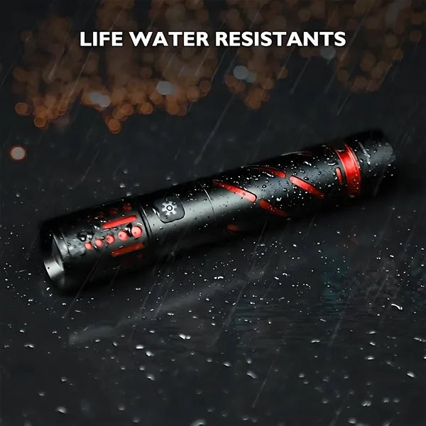 Aluminum Outdoor Laser Flashlight -Waterproof & Rechargeable