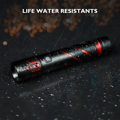 Aluminum Outdoor Laser Flashlight -Waterproof & Rechargeable