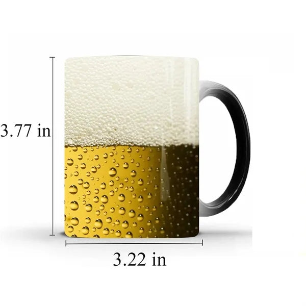 11oz Color-Changing Ceramic Mug - Thermosensitive Design