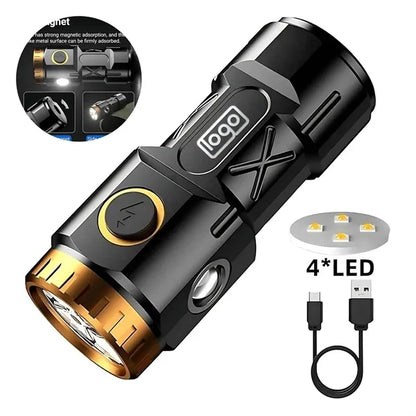 Outdoor Rechargeable Flashlight - Long-Range & Waterproof