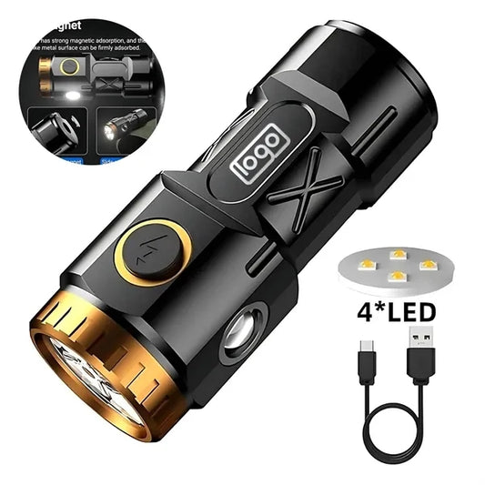 Outdoor Rechargeable Flashlight - Long-Range & Waterproof