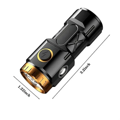 Outdoor Rechargeable Flashlight - Long-Range & Waterproof