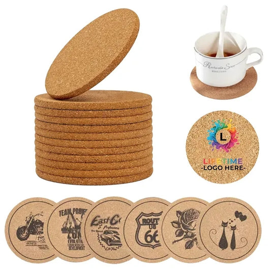 Round Cork Trivet Holder