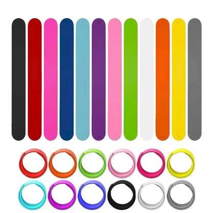 Silicone Rubbber Slap Bracelets wristbands