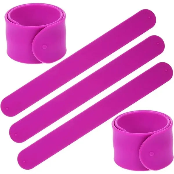 Silicone Rubbber Slap Bracelets wristbands