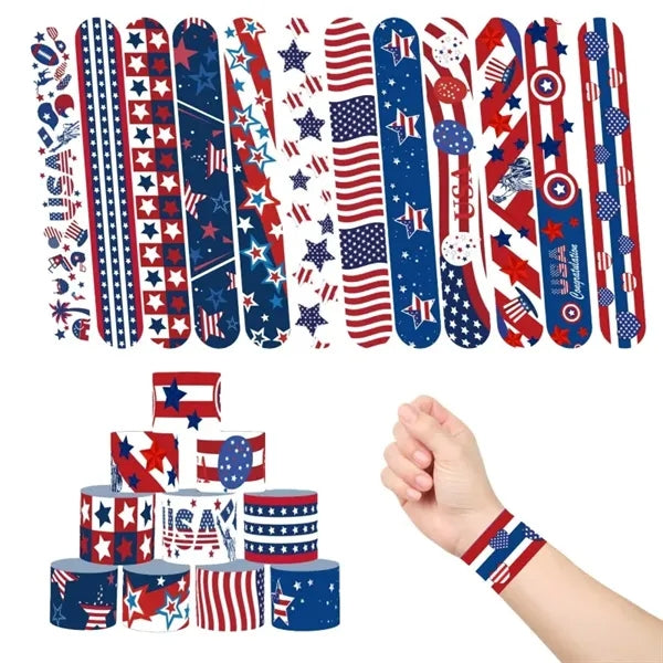 4th of July Slap Bracelets Toys