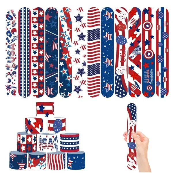 4th of July Slap Bracelets Toys