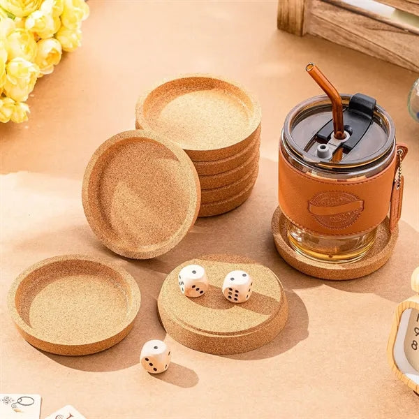 Round Cork Cup Coaster