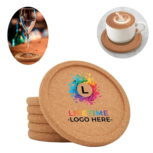 Round Lip Cork Coaster