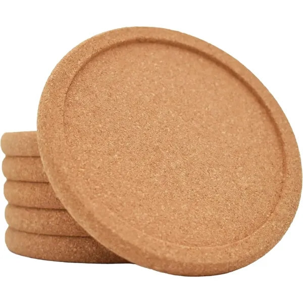 Round Lip Cork Coaster