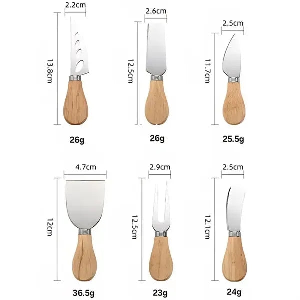 Stainless Steel Cheese Knife Serving Set