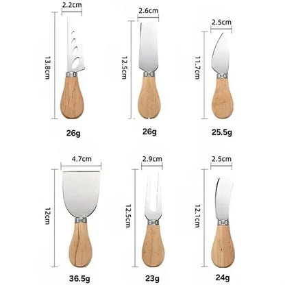 Stainless Steel Cheese Knife Serving Set