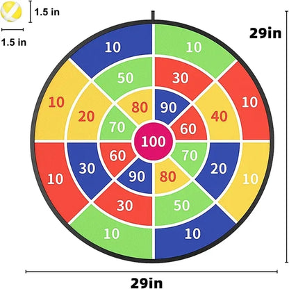 29" Large Dart Board for Kids