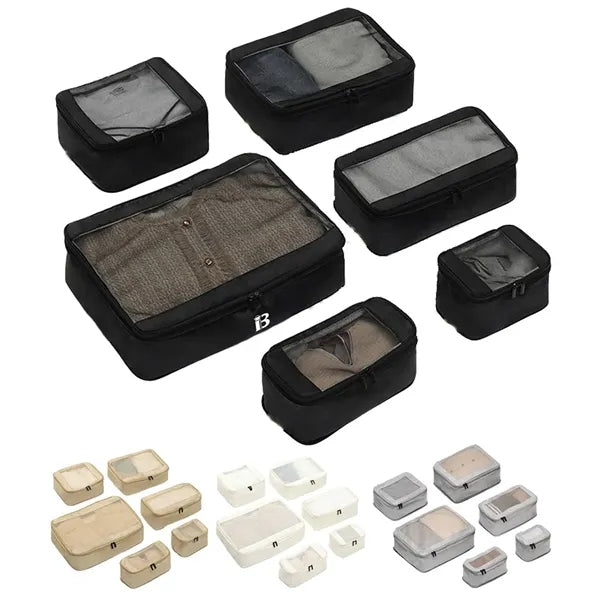 6 PCS Expandable Travel Mesh Bag
