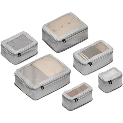 6 PCS Expandable Travel Mesh Bag