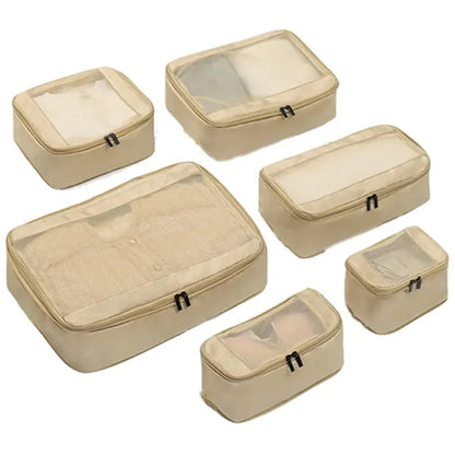6 PCS Expandable Travel Mesh Bag