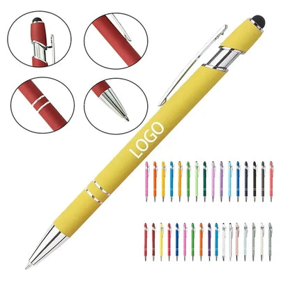 Retractable Ballpoint Pen with Stylus Tip