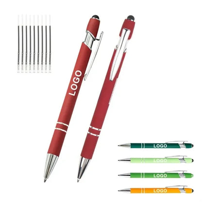 Retractable Ballpoint Pen with Stylus Tip
