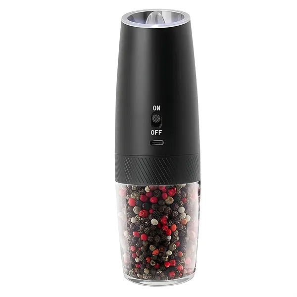 Mini smart gravity-sensing electric salt and pepper grinder