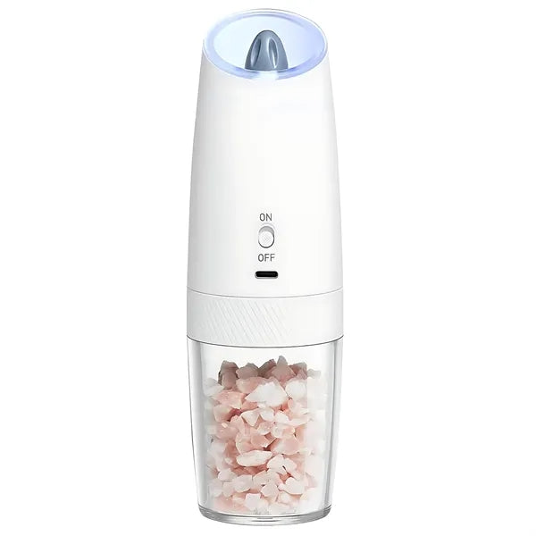 Mini smart gravity-sensing electric salt and pepper grinder