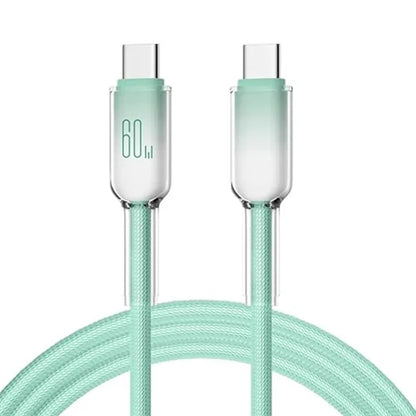 60W Fast Charging USB Type-C Cable - Ice Crystal Design
