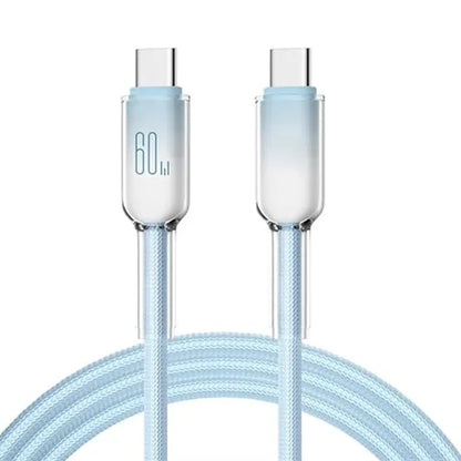 60W Fast Charging USB Type-C Cable - Ice Crystal Design