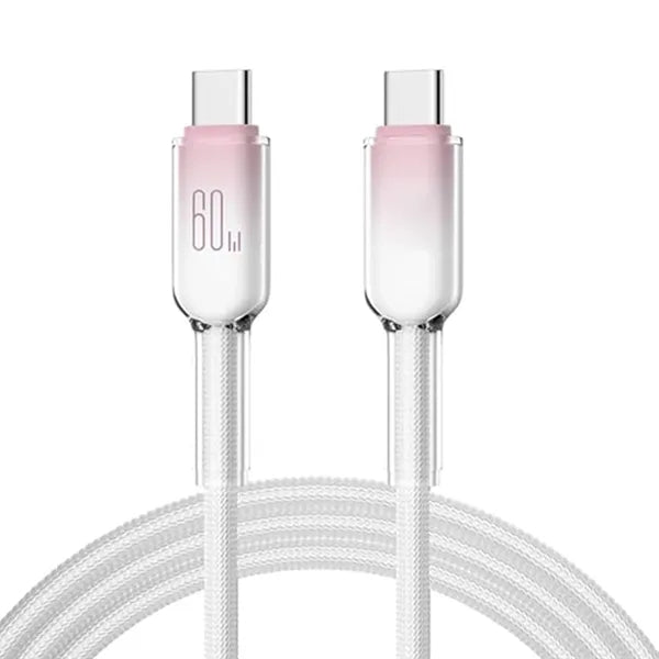 60W Fast Charging USB Type-C Cable - Ice Crystal Design