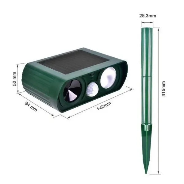 Solar Ultrasonic Animal Repeller