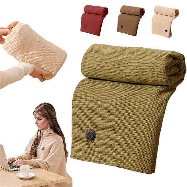 Portable Heated Blanket Shawl Wrap