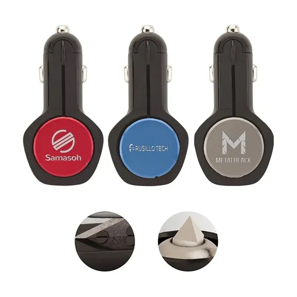 Furios 3-in-1 2.4A Dual USB Car Charger