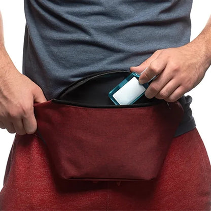 Travel Fanny Pack w/ Zippered Compartment & Buckle Closure