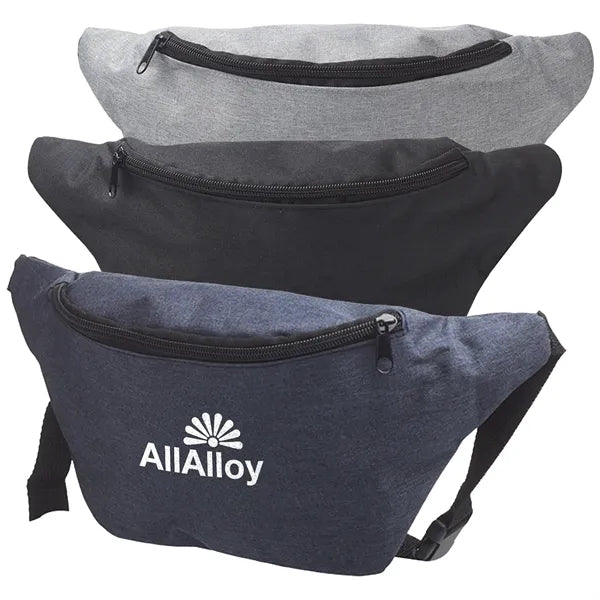 Travel Fanny Pack w/ Zippered Compartment & Buckle Closure
