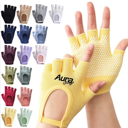 Fingerless Yoga Gloves Non Slip Fitness Handwear