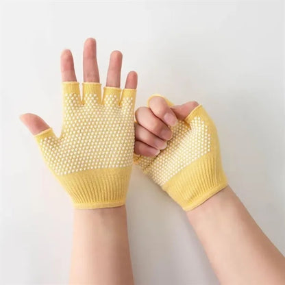 Fingerless Yoga Gloves Non Slip Fitness Handwear