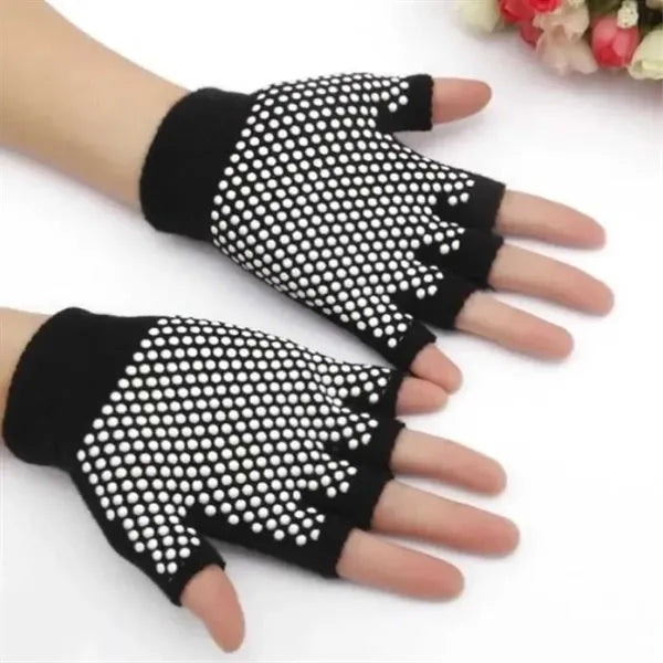 Fingerless Yoga Gloves Non Slip Fitness Handwear