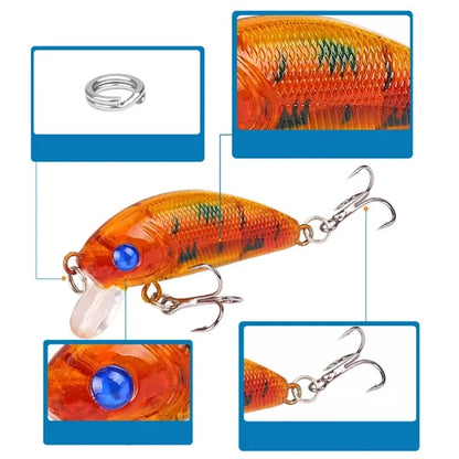 Durable Deep Diving Crankbait Lure with Realistic Finish