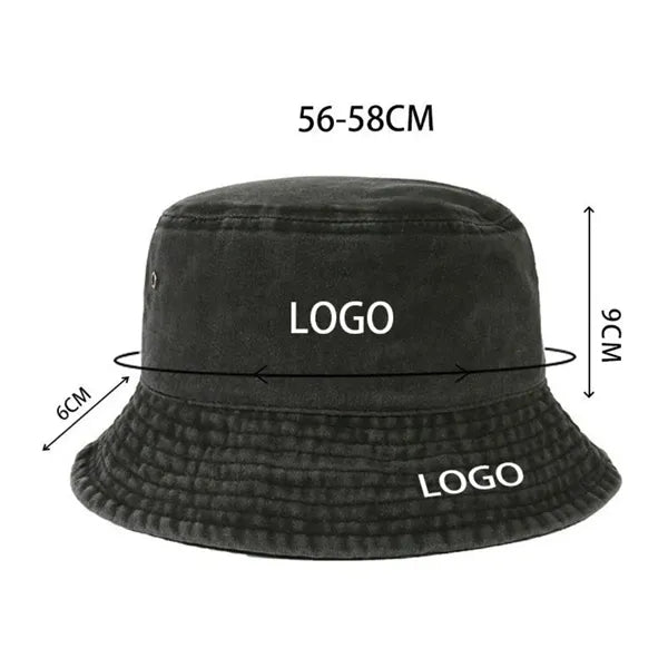 Washed Cotton Bucket Hat