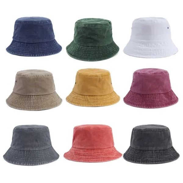 Washed Cotton Bucket Hat