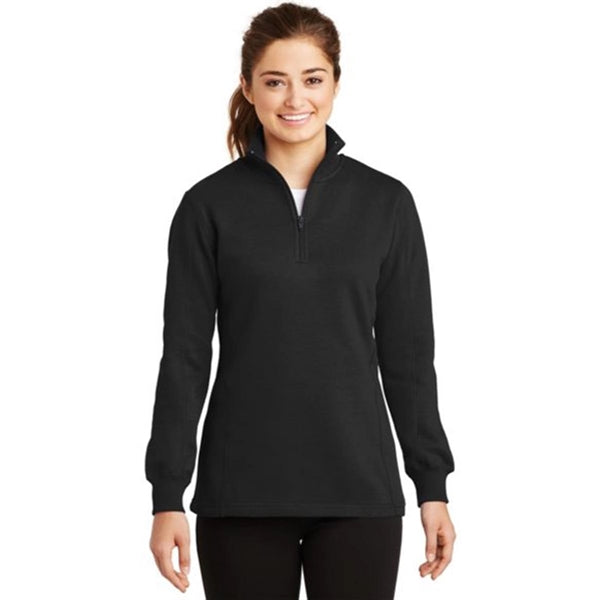 Sport-Tek Ladies Quarter-Zip Sweatshirt - Dark/All
