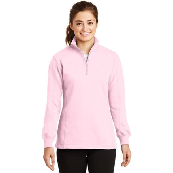 Sport-Tek Ladies Quarter-Zip Sweatshirt - Dark/All