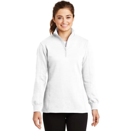 Sport-Tek Ladies Quarter-Zip Sweatshirt - Dark/All