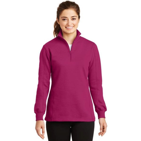 Sport-Tek Ladies Quarter-Zip Sweatshirt - Dark/All