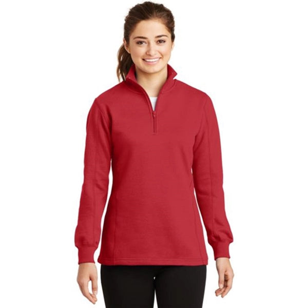 Sport-Tek Ladies Quarter-Zip Sweatshirt - Dark/All