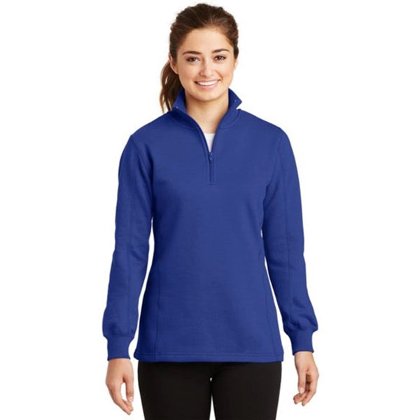 Sport-Tek Ladies Quarter-Zip Sweatshirt - Dark/All