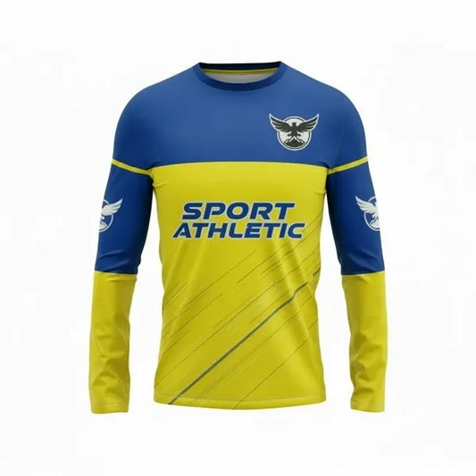 Birdseye Mesh Long Sleeve T Shirt Sublimated Unisex